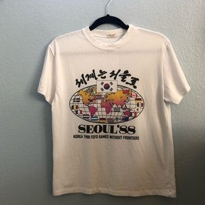 Brandy Melville Seoul ‘88 World Map T-shirt